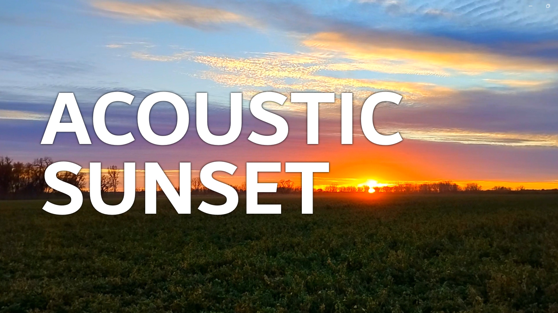 Golden Hour Serenity: Peaceful Sunset & Acoustic Guitar
