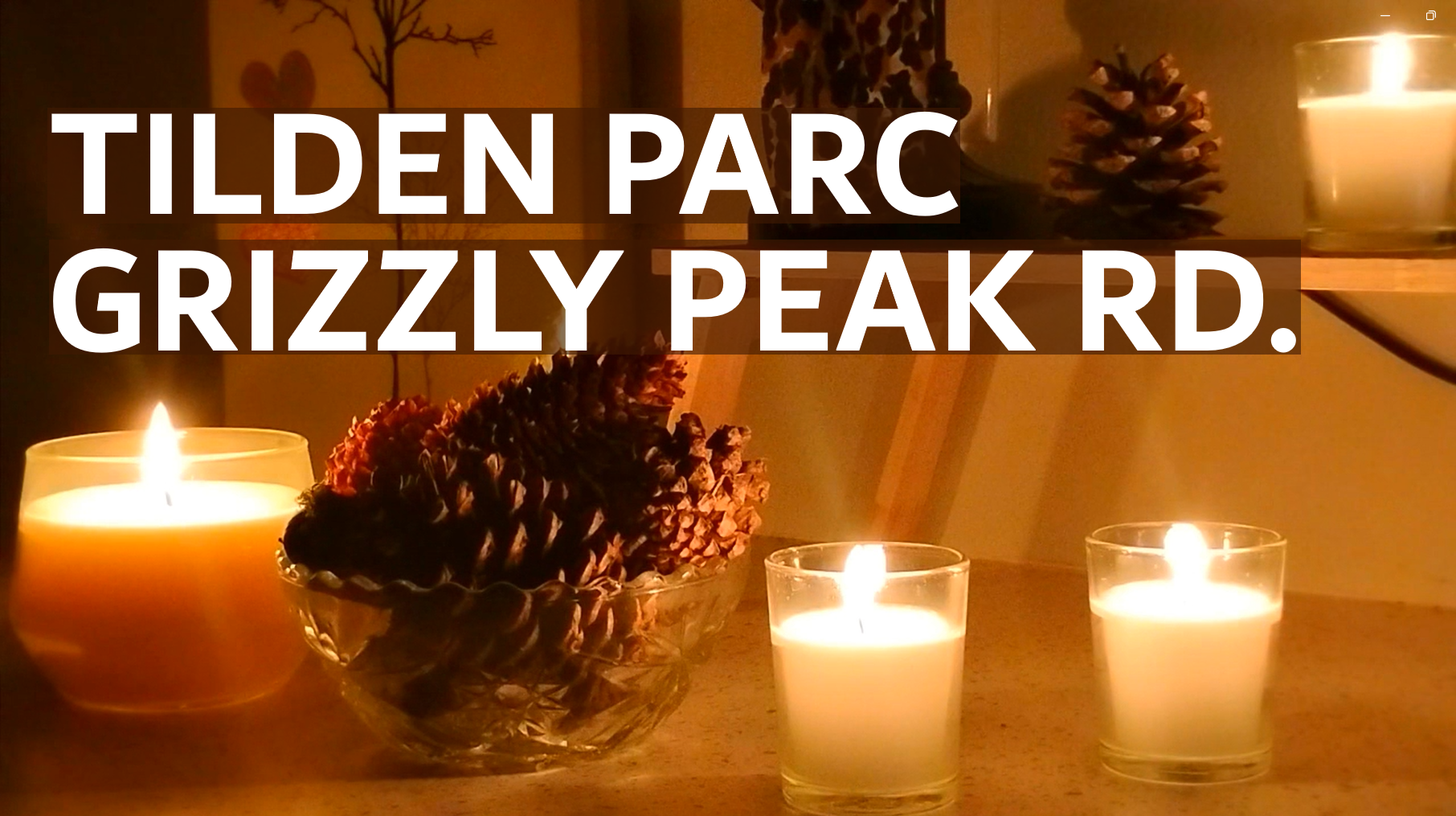 Grizzly Peak Rd. - Tilden Parc | Candlelight Vibes
